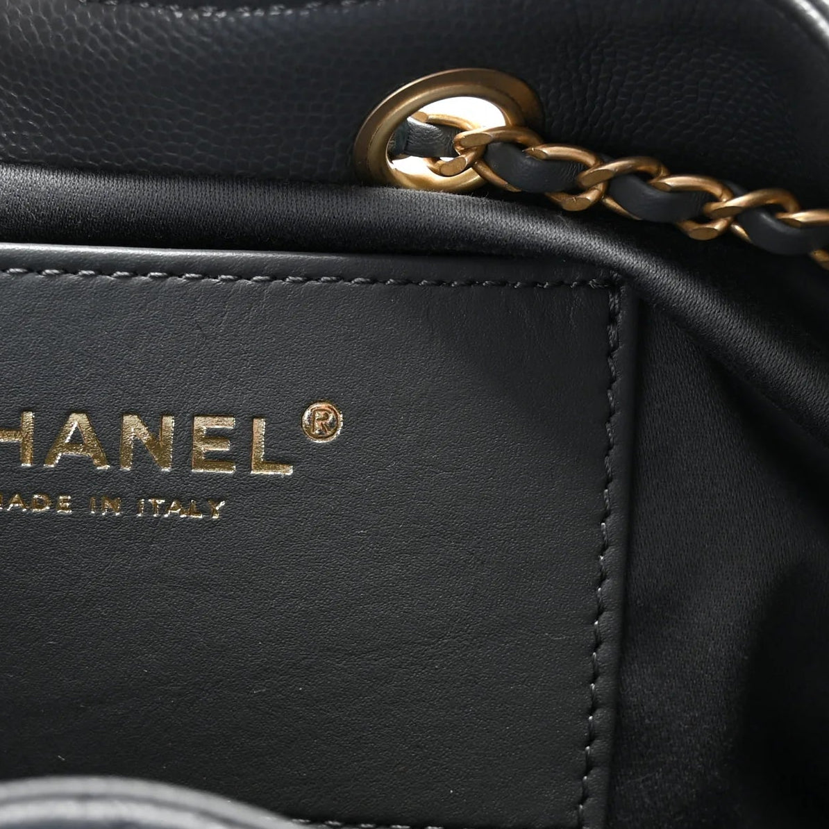 Caviar Quilted Small Chanel 25 Handbag Dark Grey