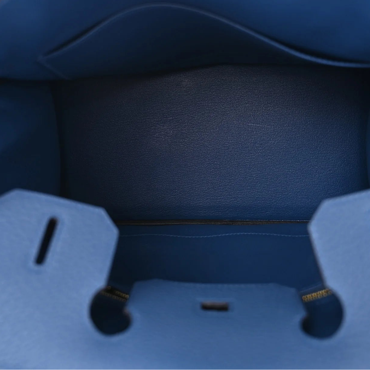 Togo Birkin 30 Blue Tie