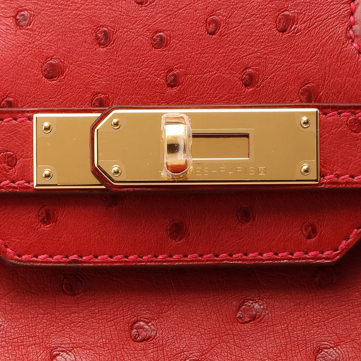 Ostrich Birkin 35 red