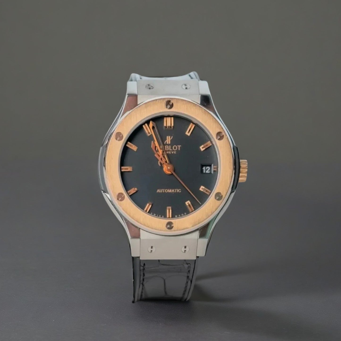 Classic Fusion Titanium King Gold Automatic Black Dial Watch