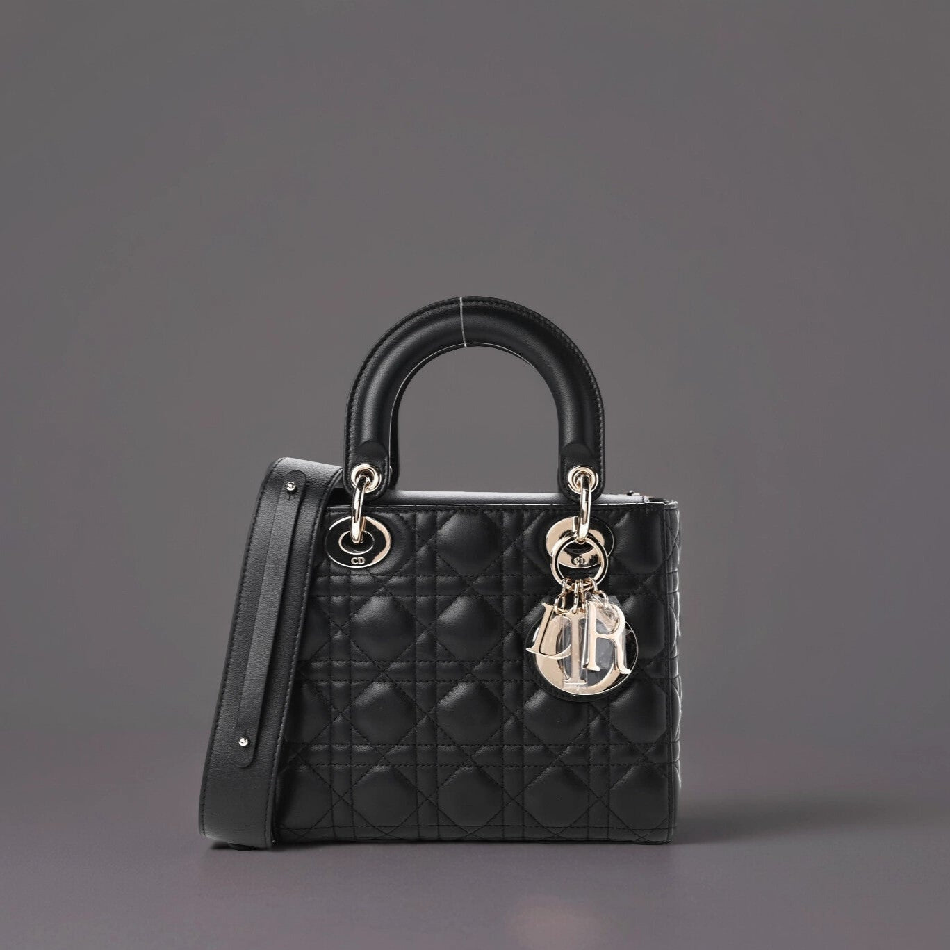 Lambskin Cannage Small My ABCDior Lady Dior Black