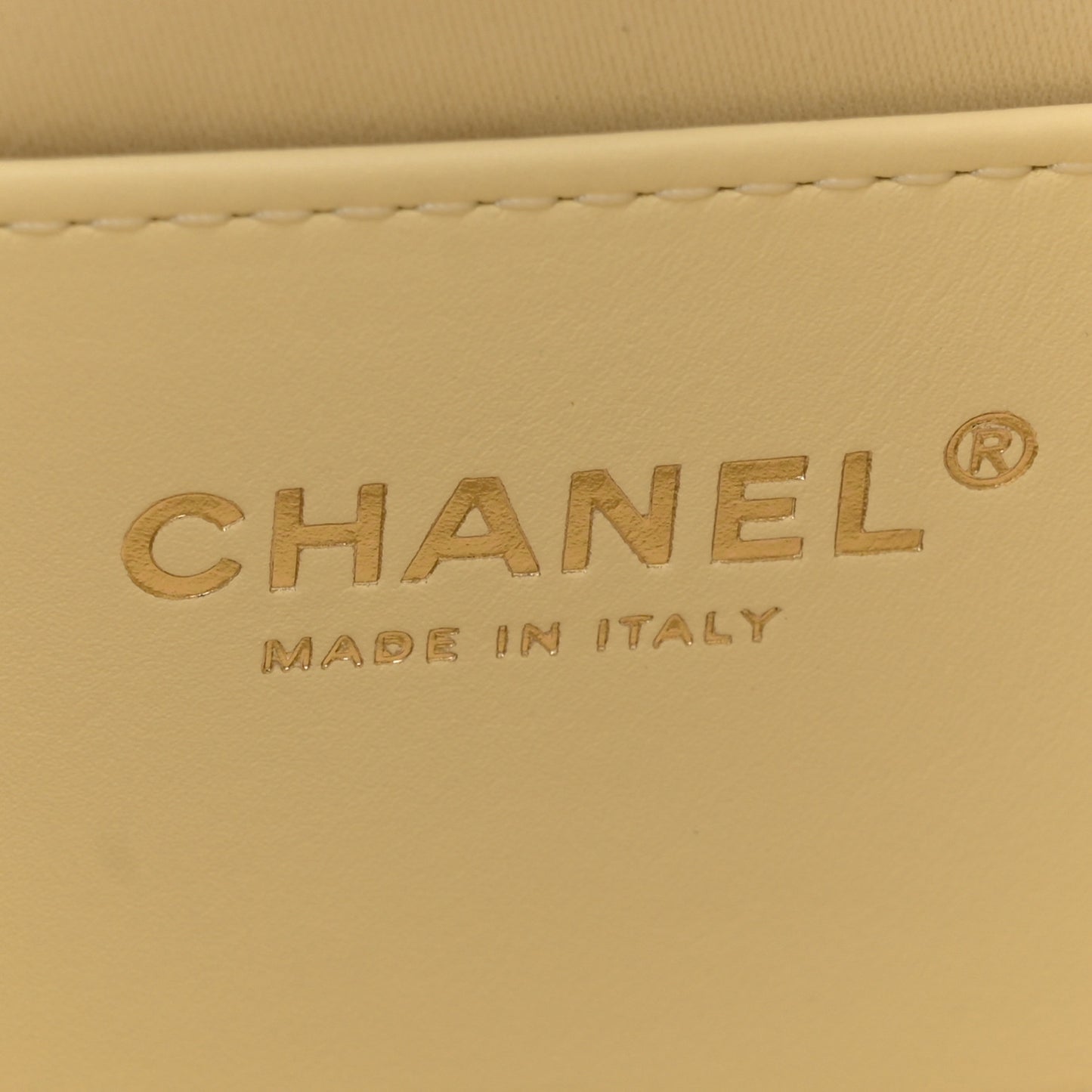 Caviar Quilted Small Chanel 25 Handbag Light Yellow