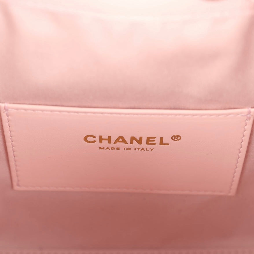 Caviar Quilted Small Chanel 25 Handbag Light Pink
