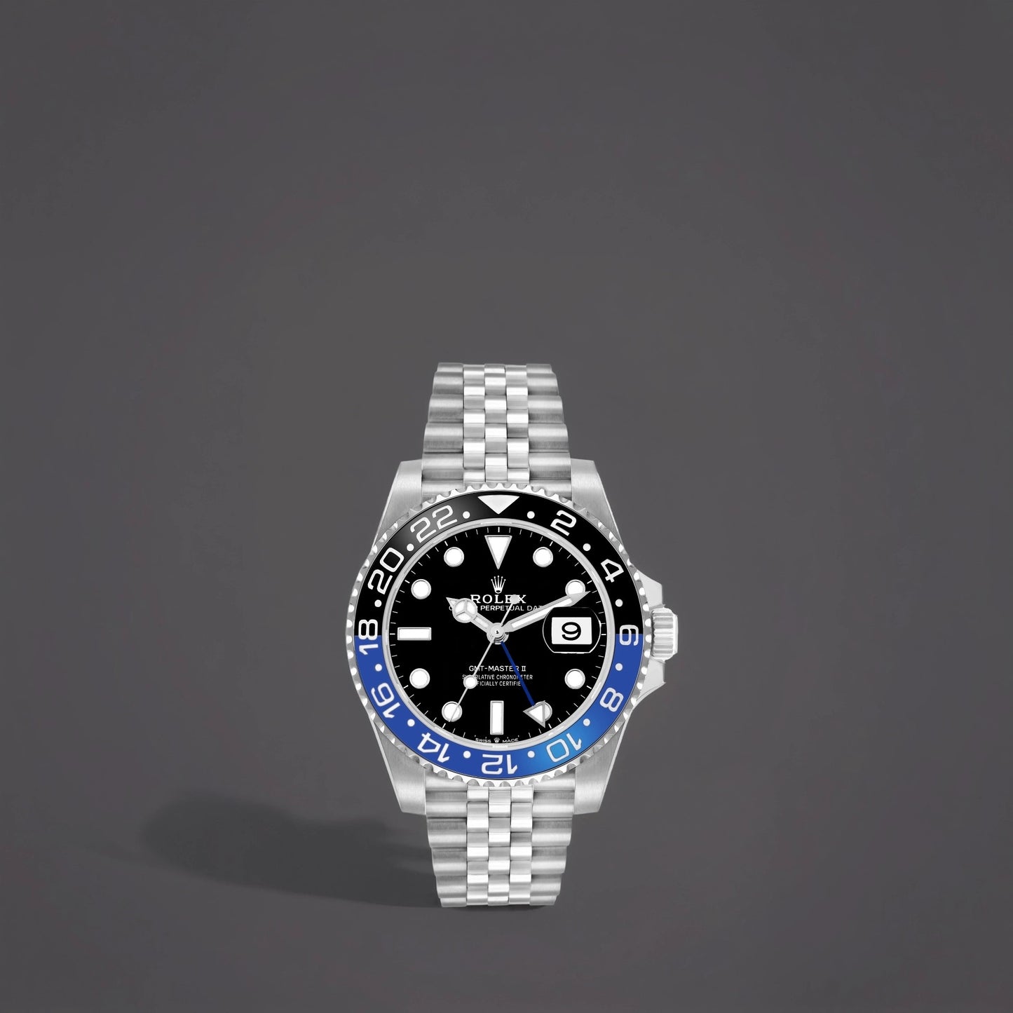Rolex GMT Master II Black Blue Batgirl Jubilee Mens Watch