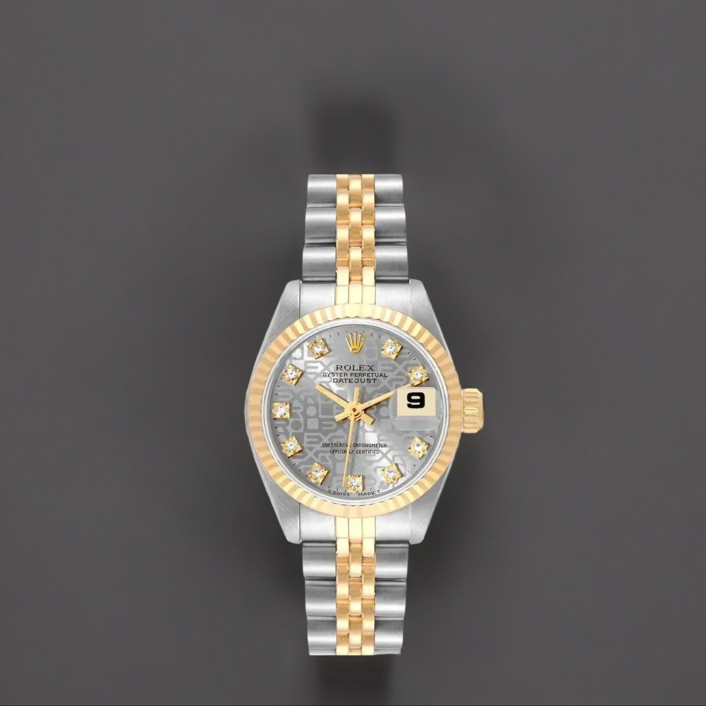 Rolex Datejust 26mm Steel Yellow Gold Anniversary Diamond Dial Watch