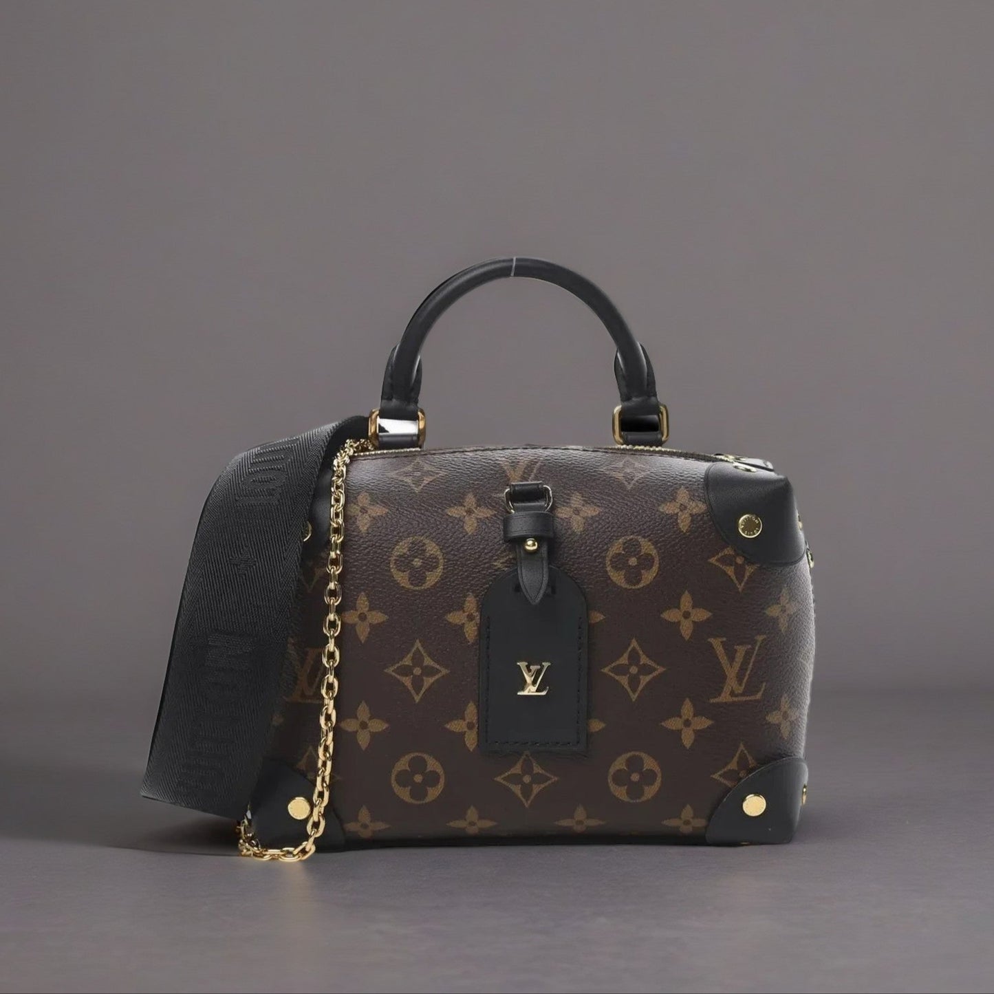 Monogram Petite Malle Souple Black