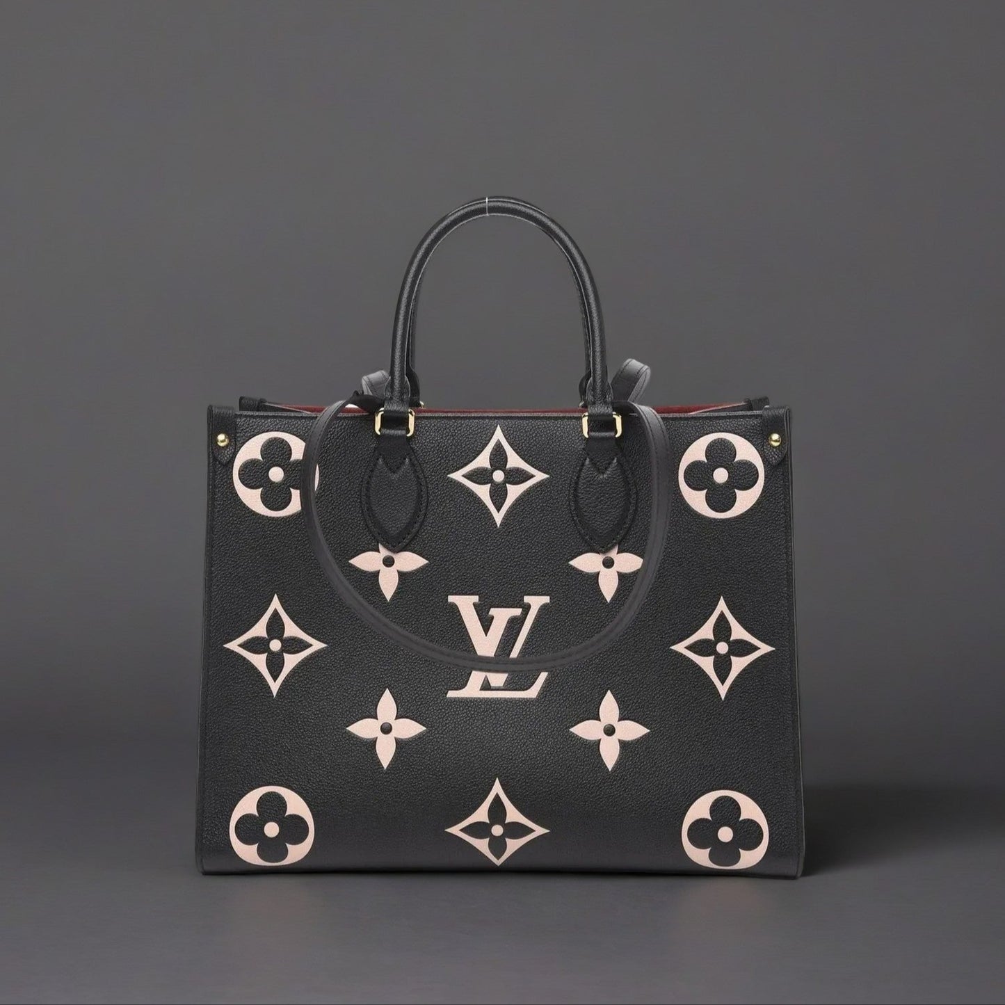 Empreinte Monogram Giant Onthego MM Black Beige