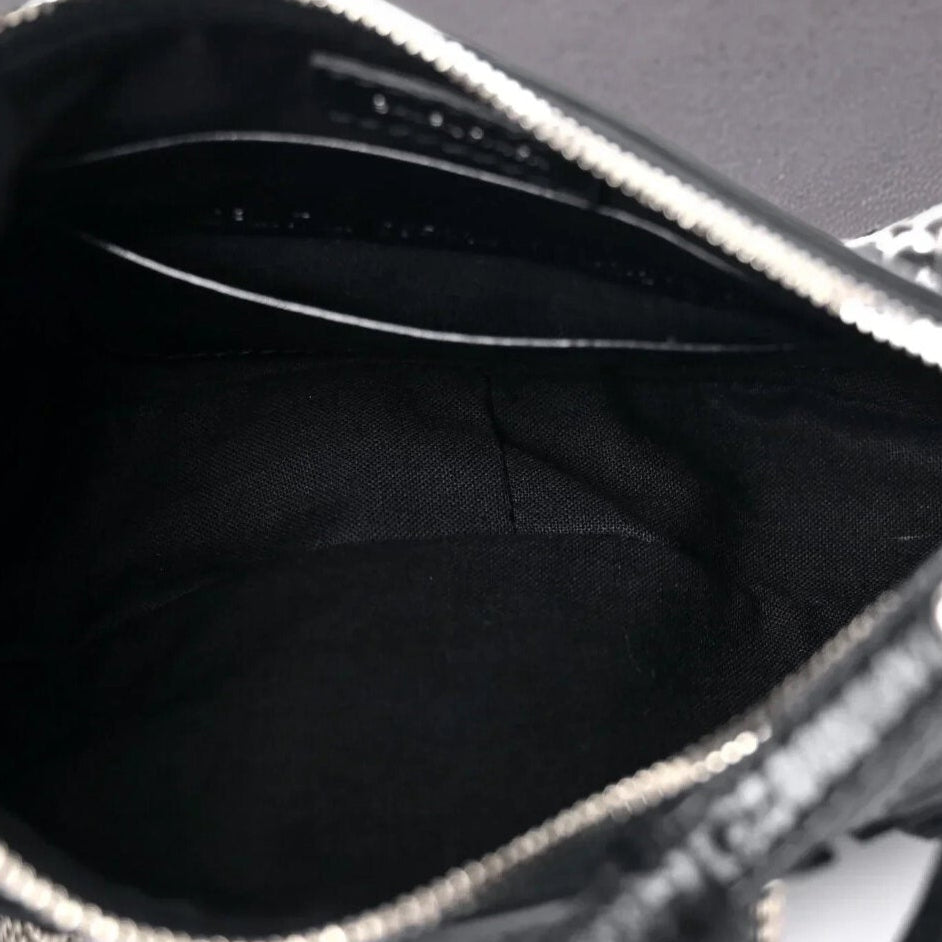 Agneau Arena Le Cagole Mini Purse With Chain Black