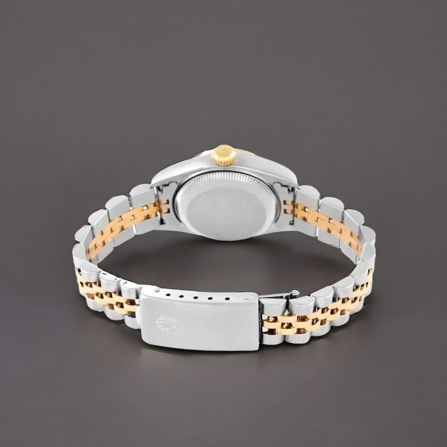 Rolex Datejust 26mm Steel Yellow Gold Blue Vignette Diamond Dial Watch