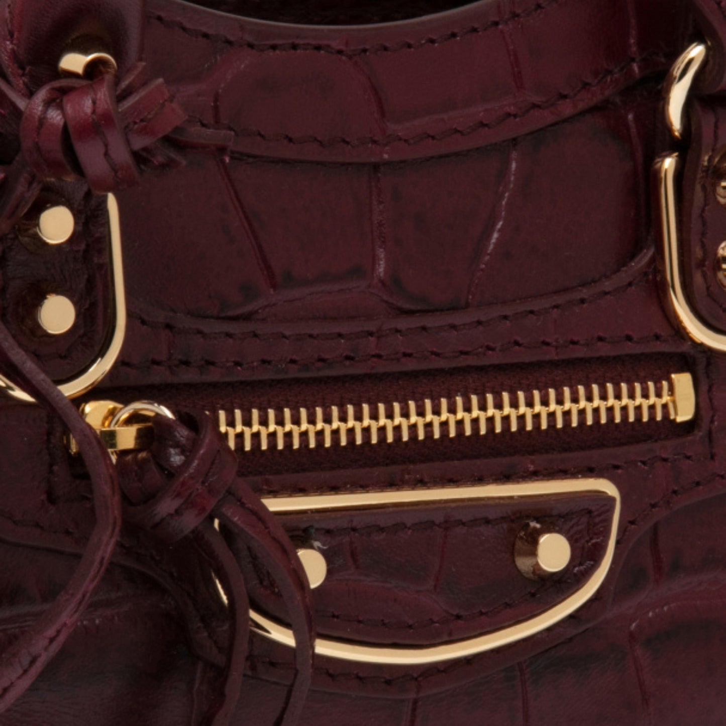 Metallic Edge Nano City bag