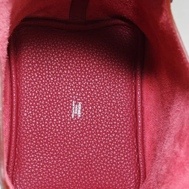 Taurillon Clemence Picotin Lock 18 PM Dark Red