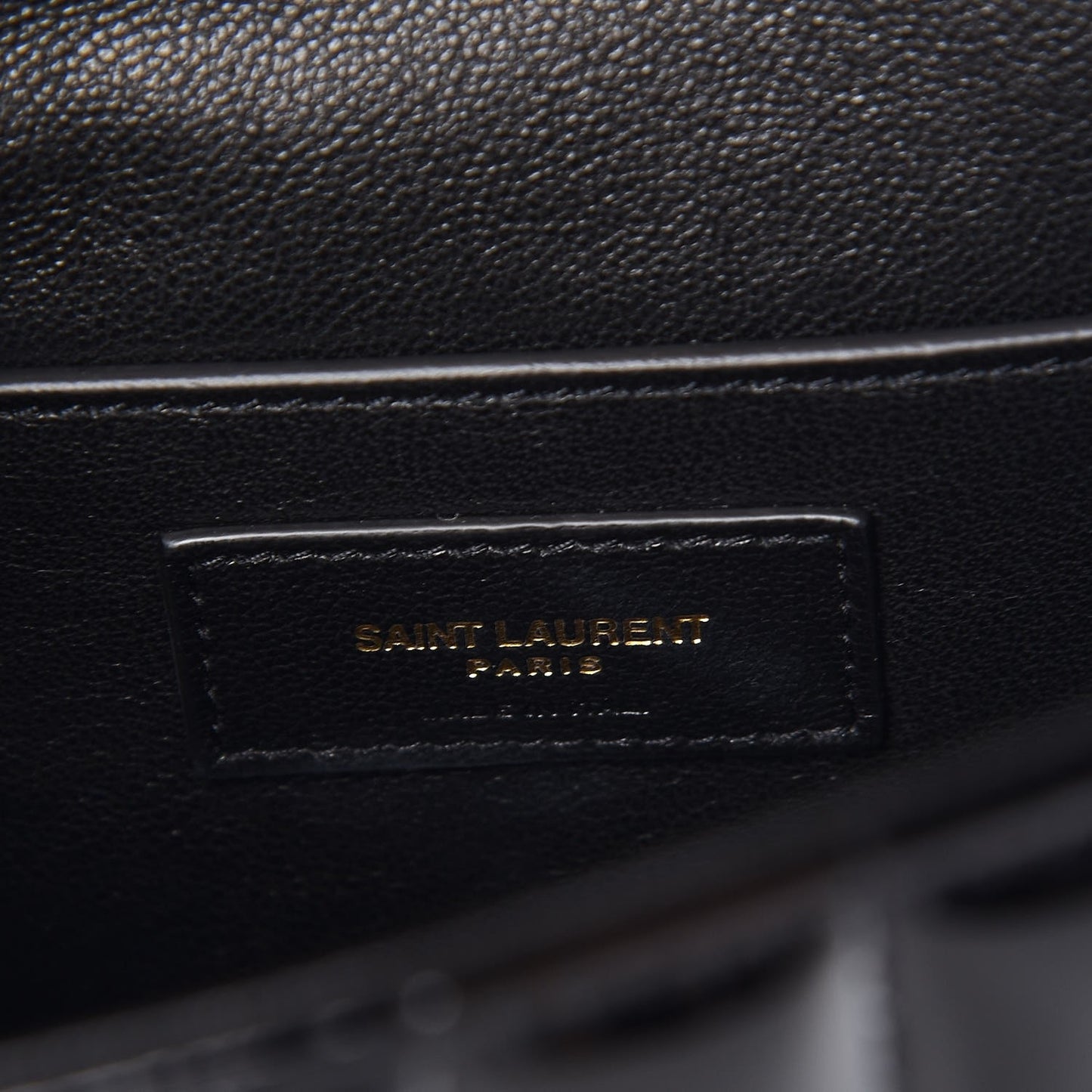 Patent Matelasse Monogram Large Vicky Chain Bag Black