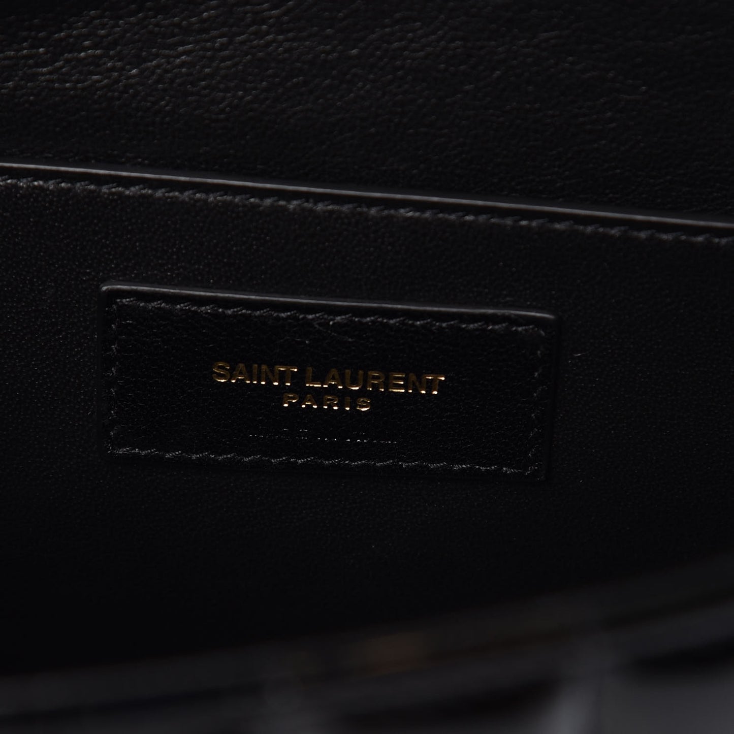 Patent Matelasse Monogram Large Vicky Chain Bag Black