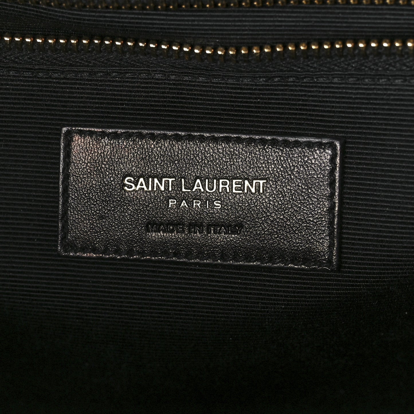 Grain De Poudre Matelasse Chevron Large Monogram Satchel Black