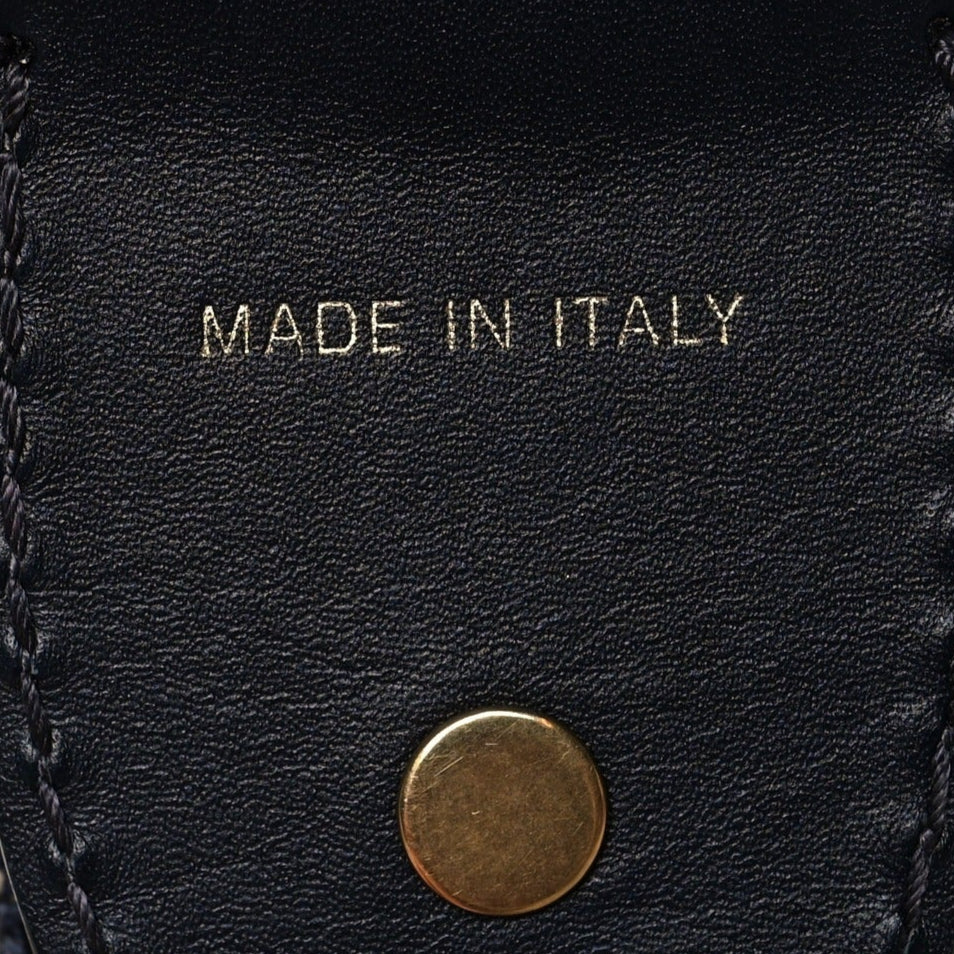 Oblique Studded Shoulder Strap Blue