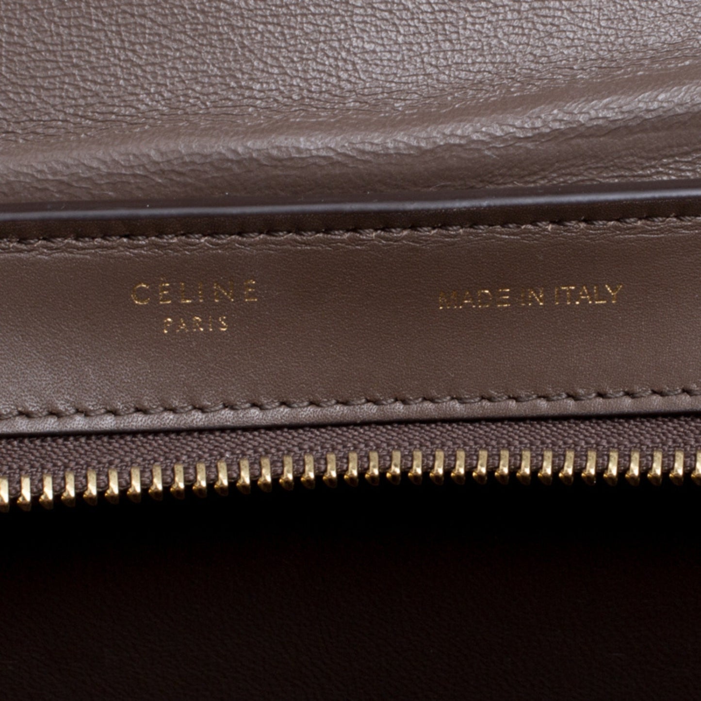 Satin Baby Grained Calfskin Medium Tri-Color Trapeze Tan