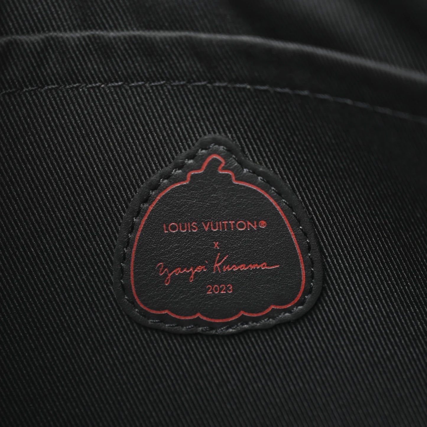 LV X YK Taurillon Monogram Pochette To-Go Black Red