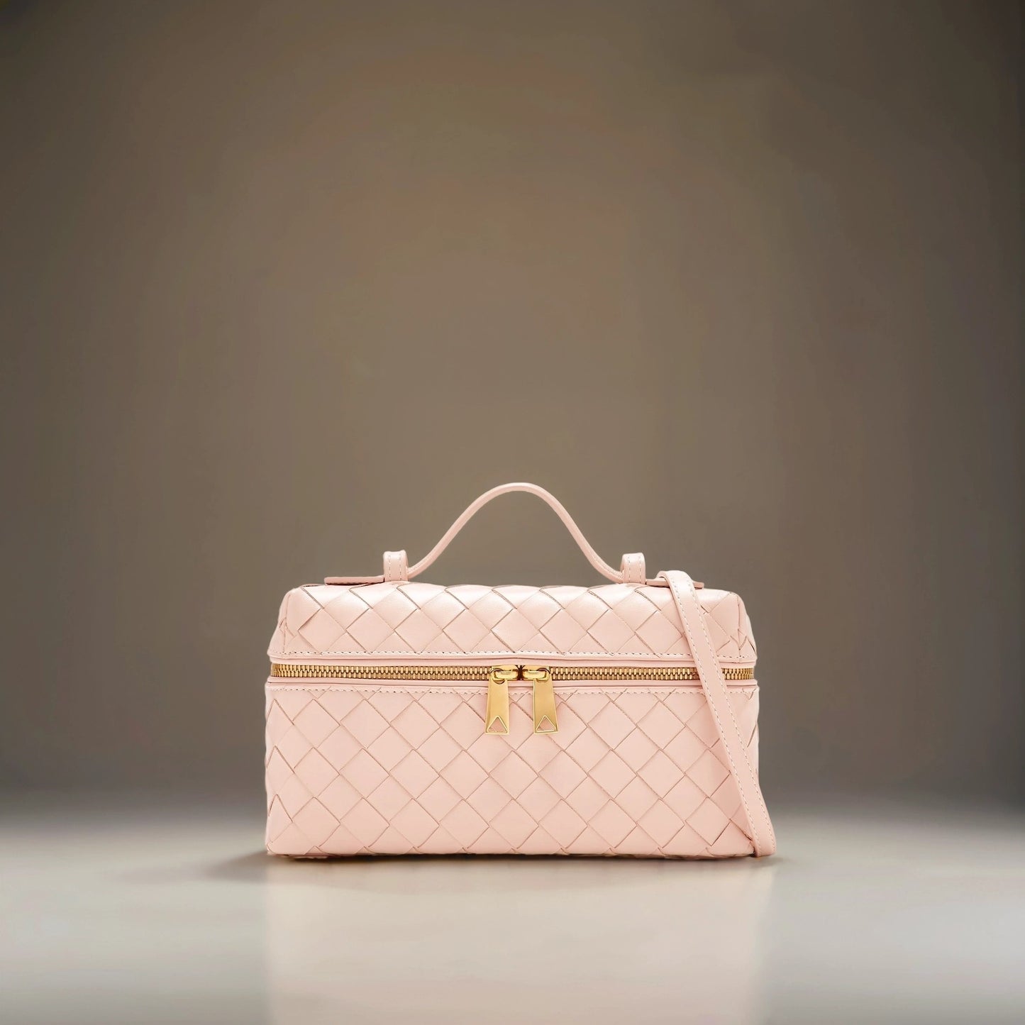 Calfskin Intrecciato Bang Bang Vanity Case Cameo