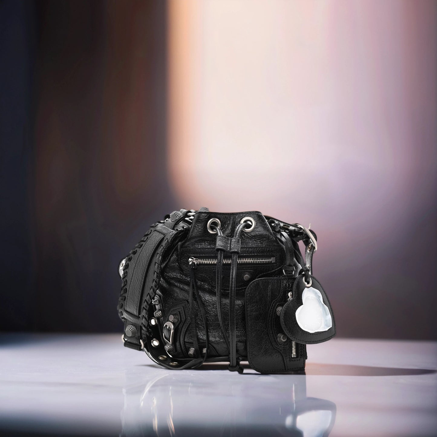 Agneau Arena Le Cagole Bucket Bag XS Black