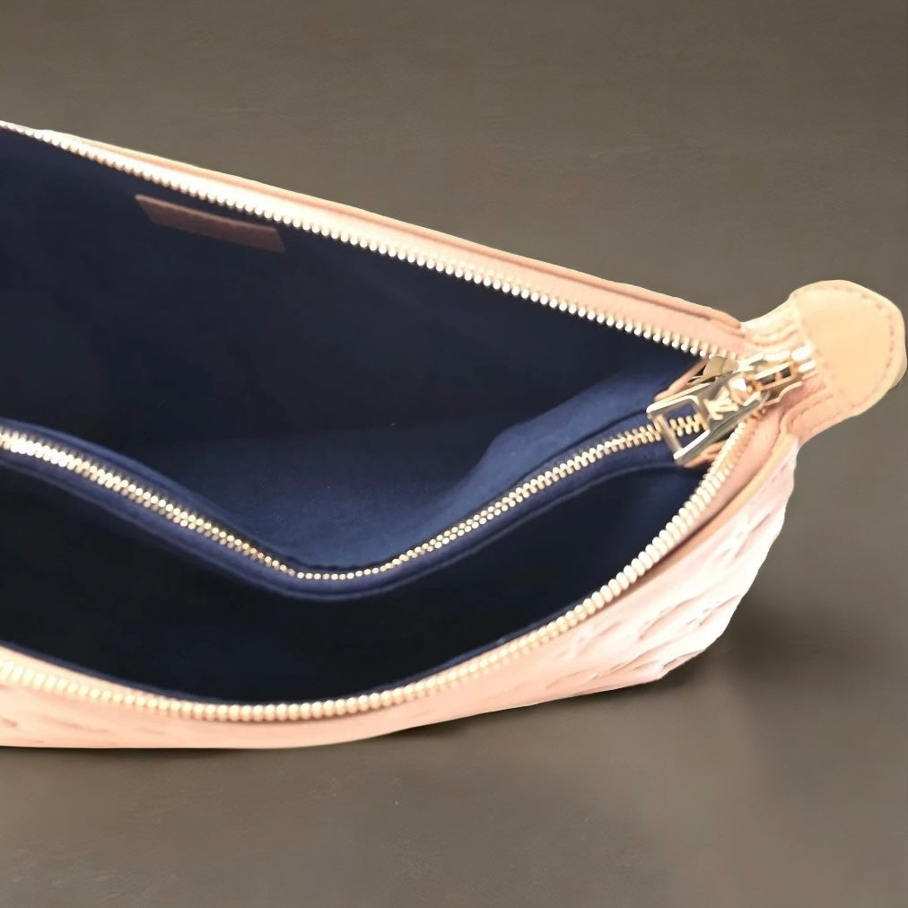 Lambskin Embossed Monogram Coussin PM Camel