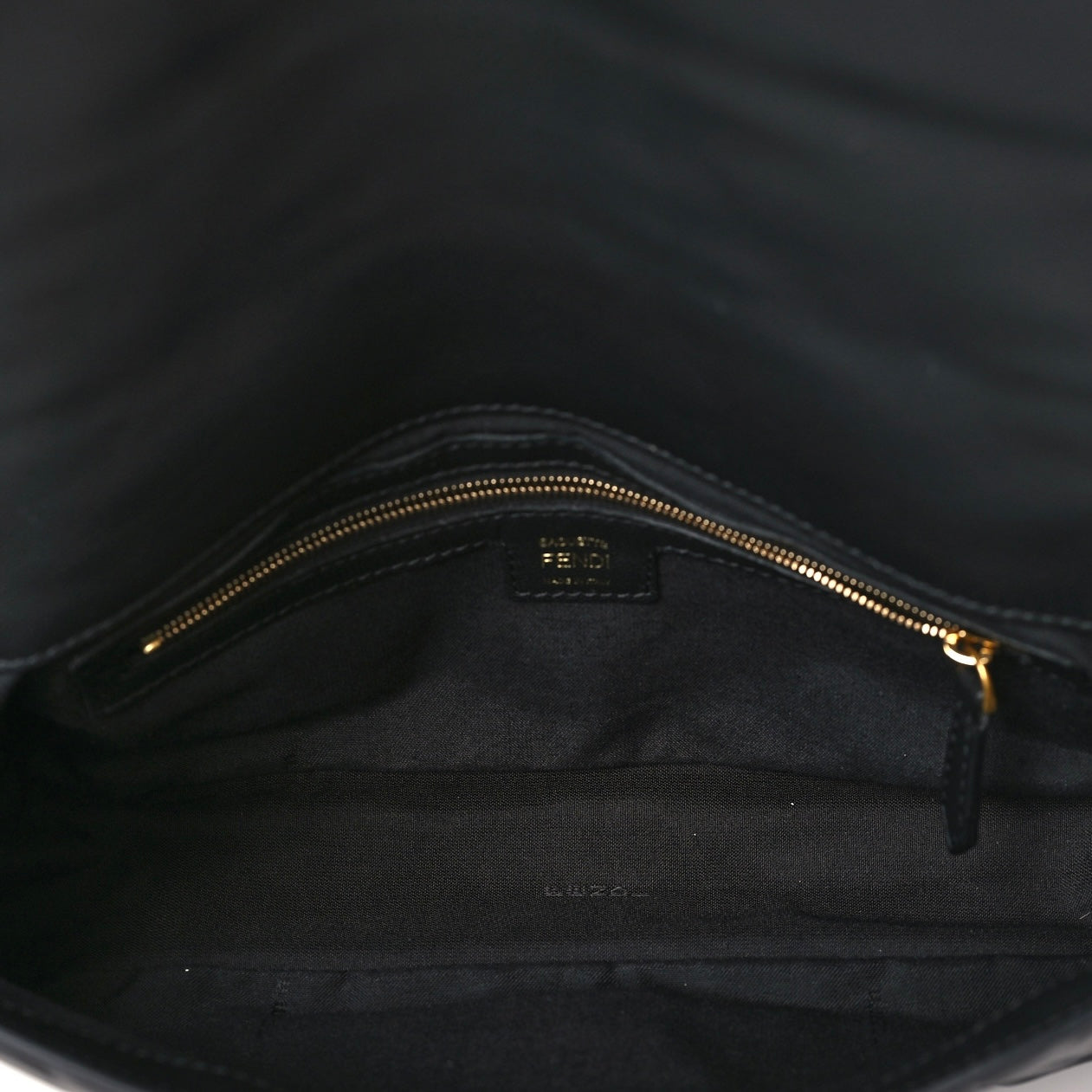 Nappa FF 1974 Embossed Baguette Black