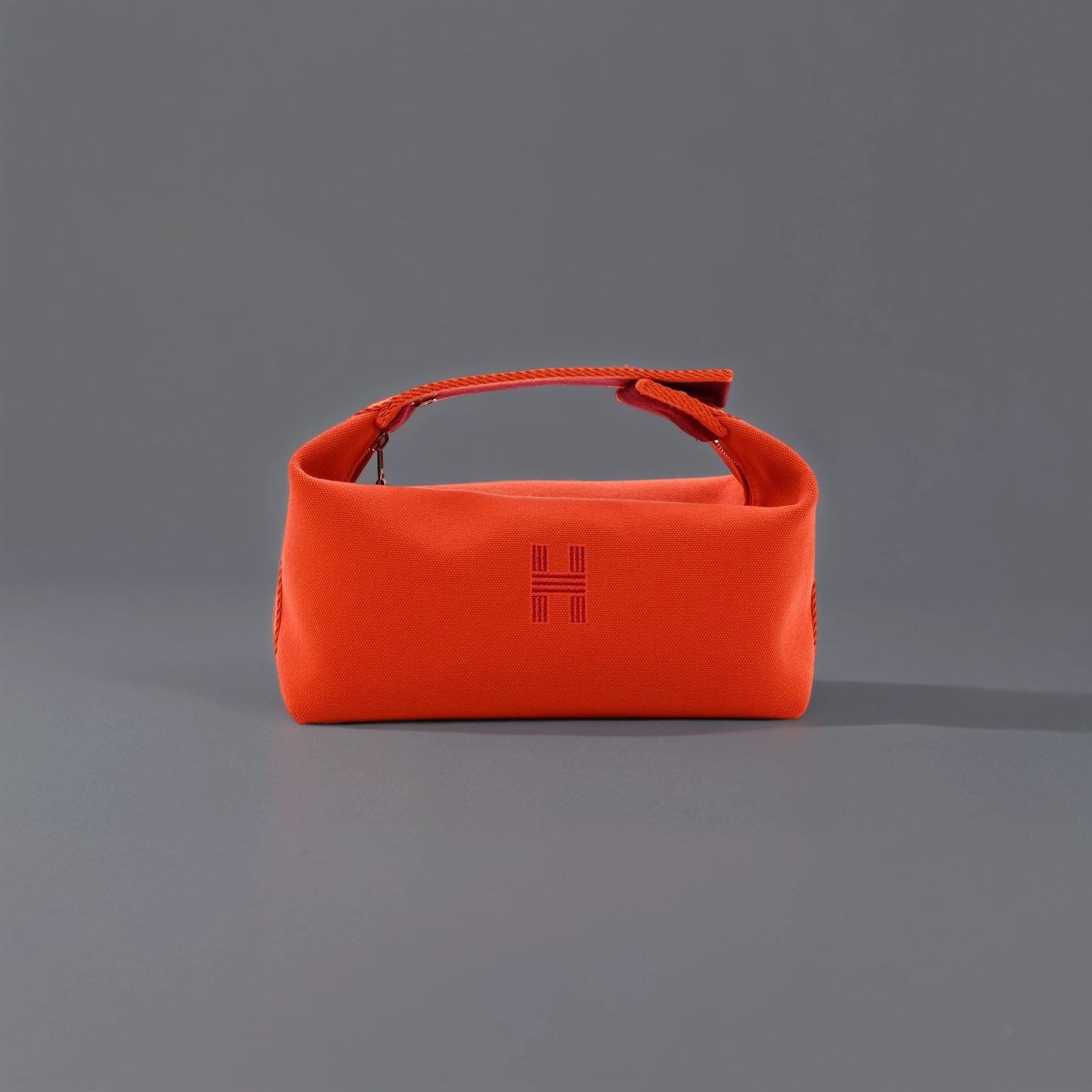 Canvas Small Bride-A-Brac Pouch Orange Burgundy