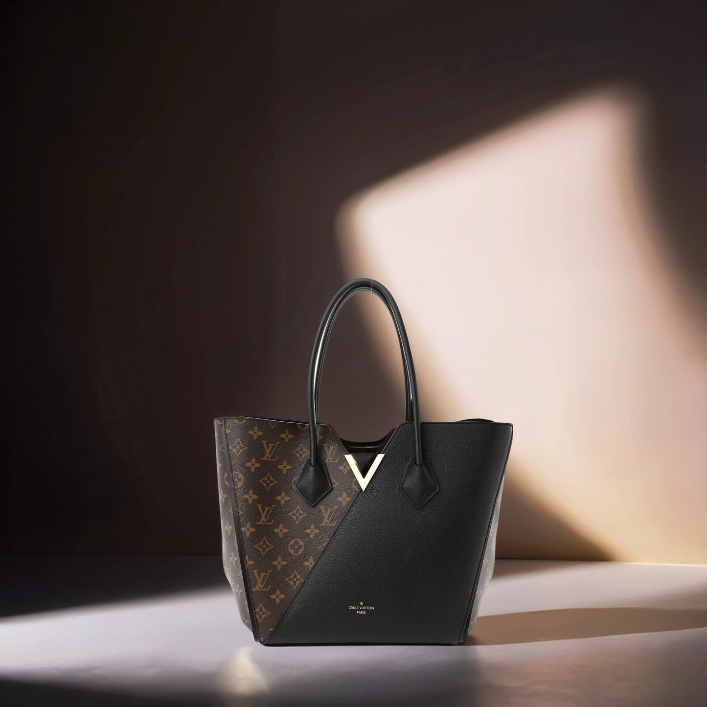 Calfskin Monogram Kimono Tote Black