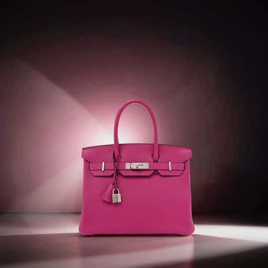 Togo Birkin 30 Rose Pourpre