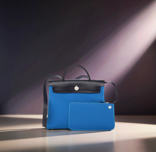 Vache Hunter Toile Herbag Zip 31 PM Bleu Zanzibar Bleu Indigo