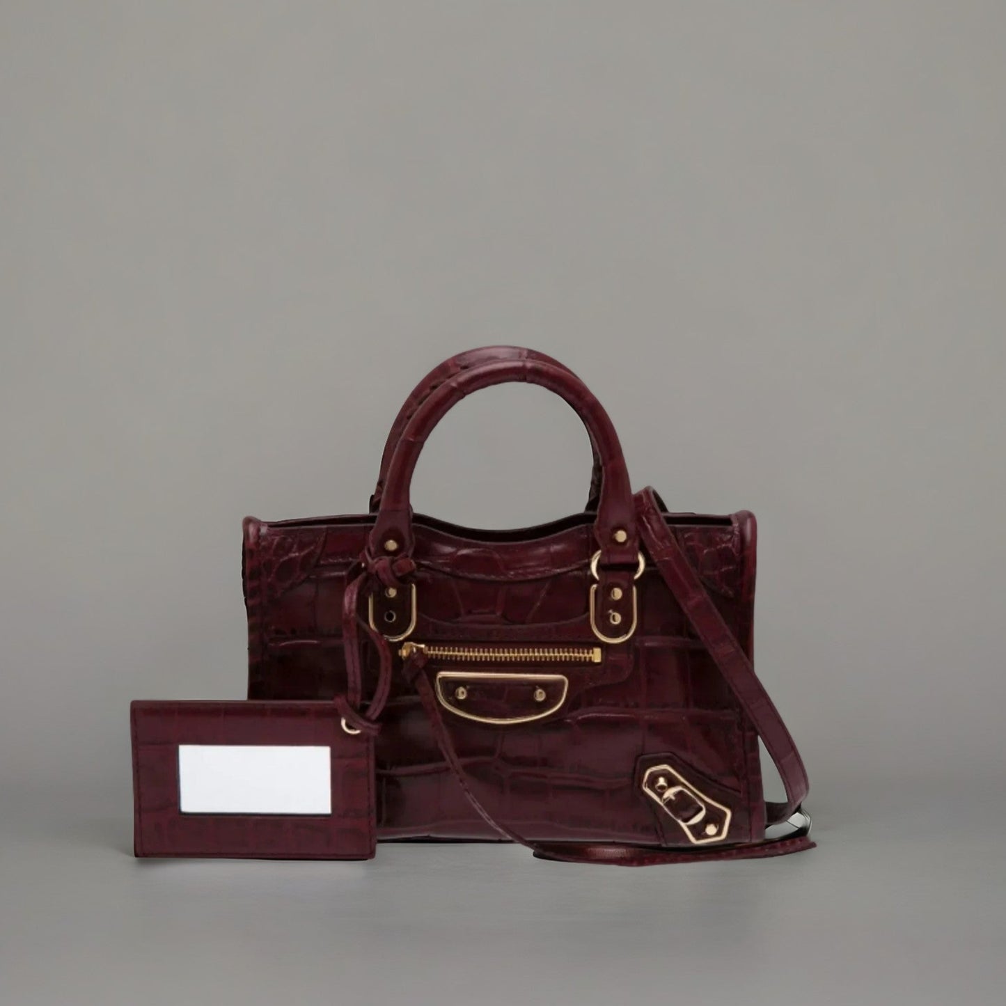 Metallic Edge Nano City bag