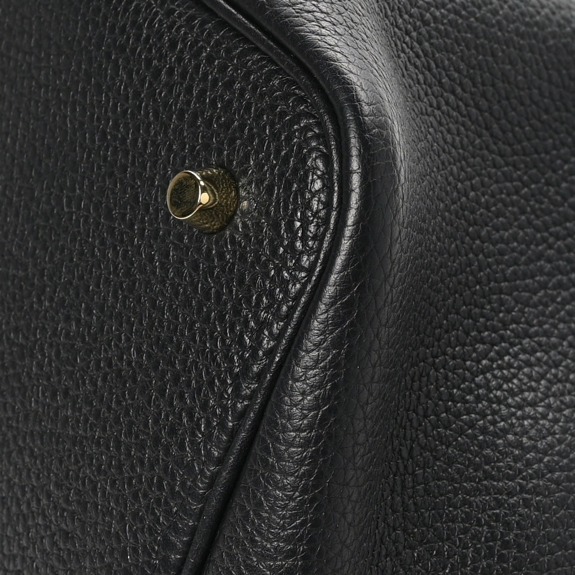 Taurillon Clemence Picotin Lock 22 MM Black