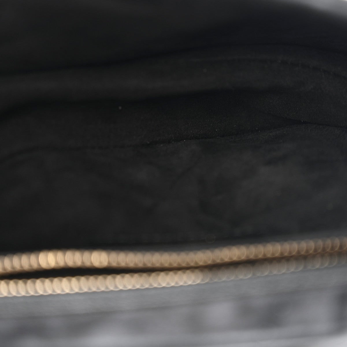 Grained Calfskin Saddle Bag Black