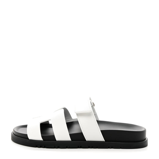 Calfskin Womens Chypre Sandals 38.5 White