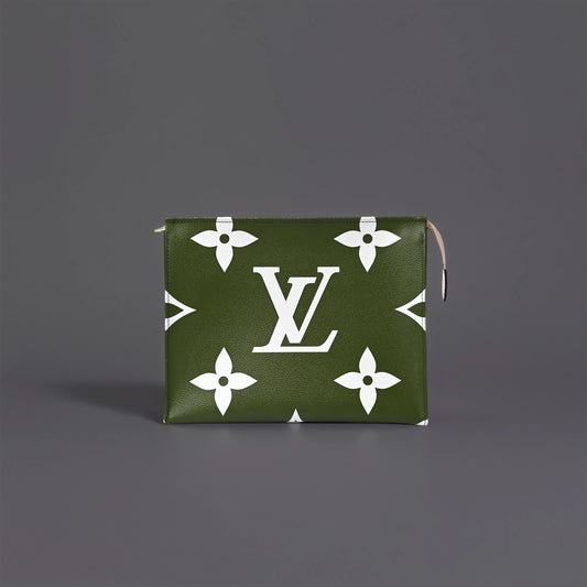 Monogram Giant Toiletry Pouch 26 Kaki