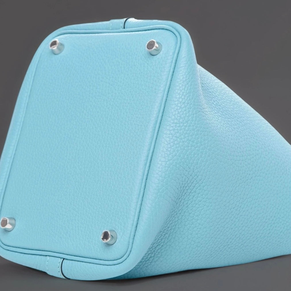 Taurillon Clemence Picotin Lock 18 PM Bleu Atoll