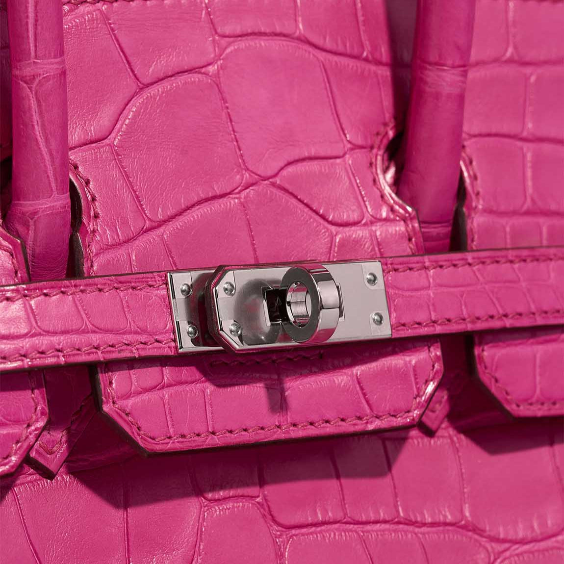 Birkin 25 Matte Alligator Rose Shocking