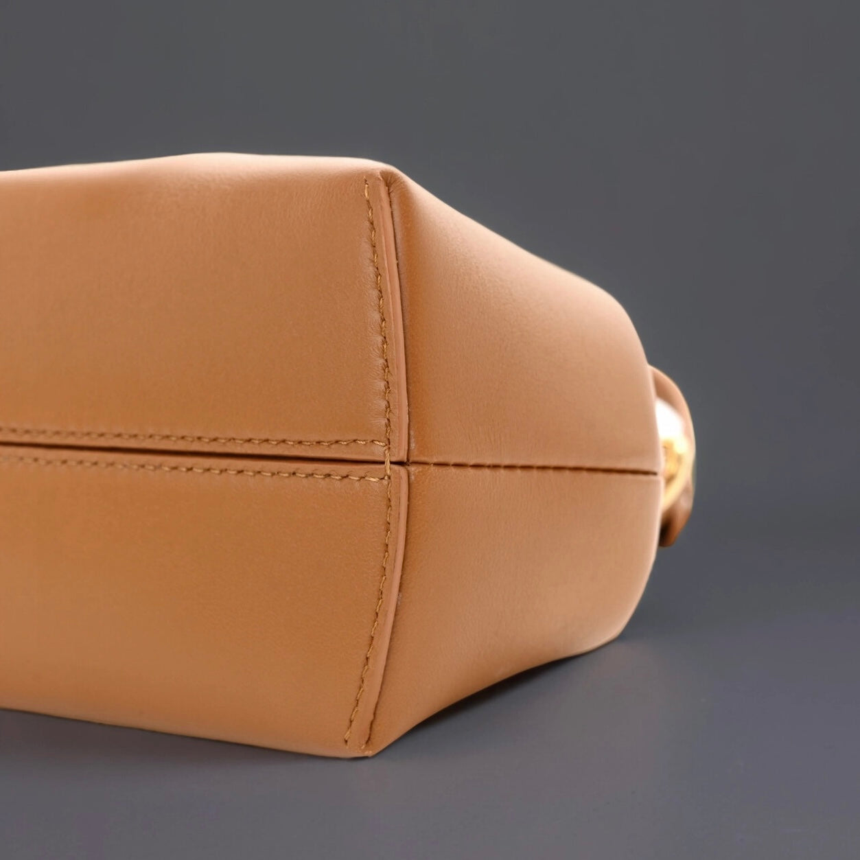 Shiny Nappa Small Fendi First Caramello