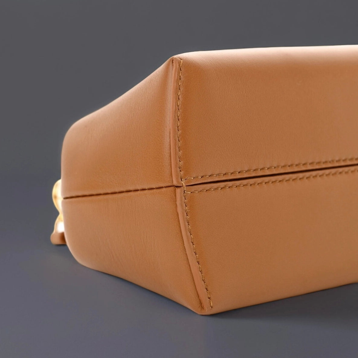 Shiny Nappa Small Fendi First Caramello