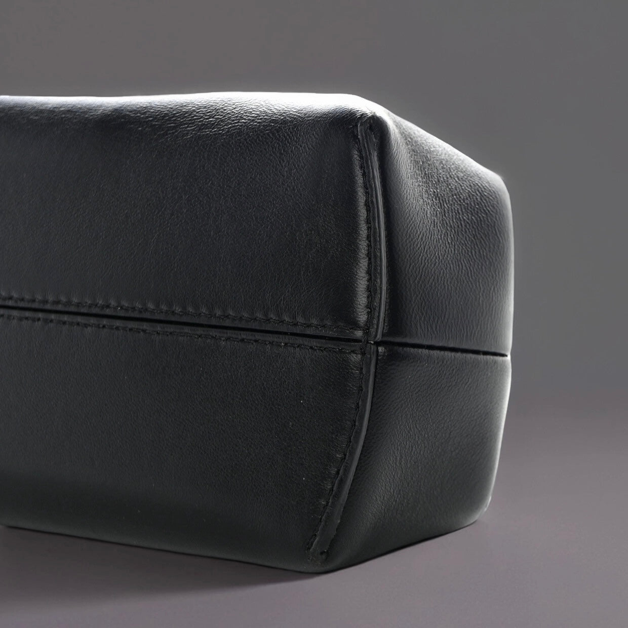 Shiny Nappa Small Fendi First Black