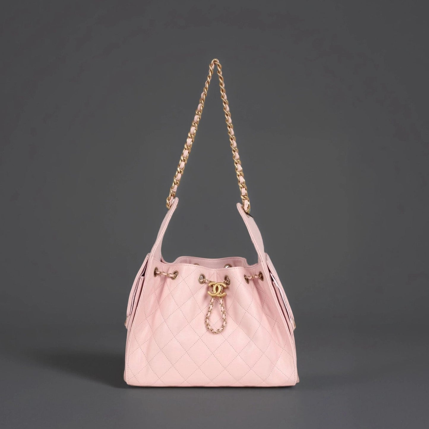 Caviar Quilted Small Chanel 25 Handbag Light Pink