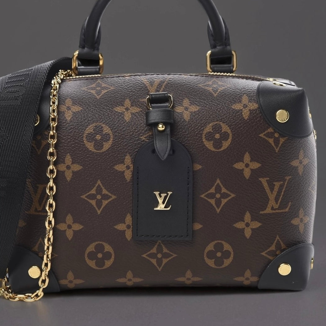 Monogram Petite Malle Souple Black