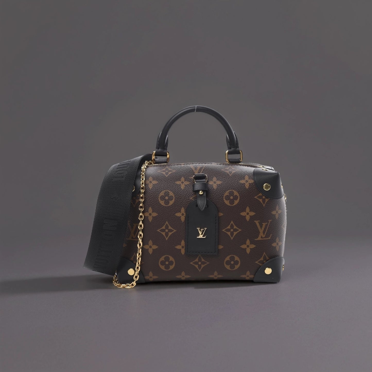 Monogram Petite Malle Souple Black