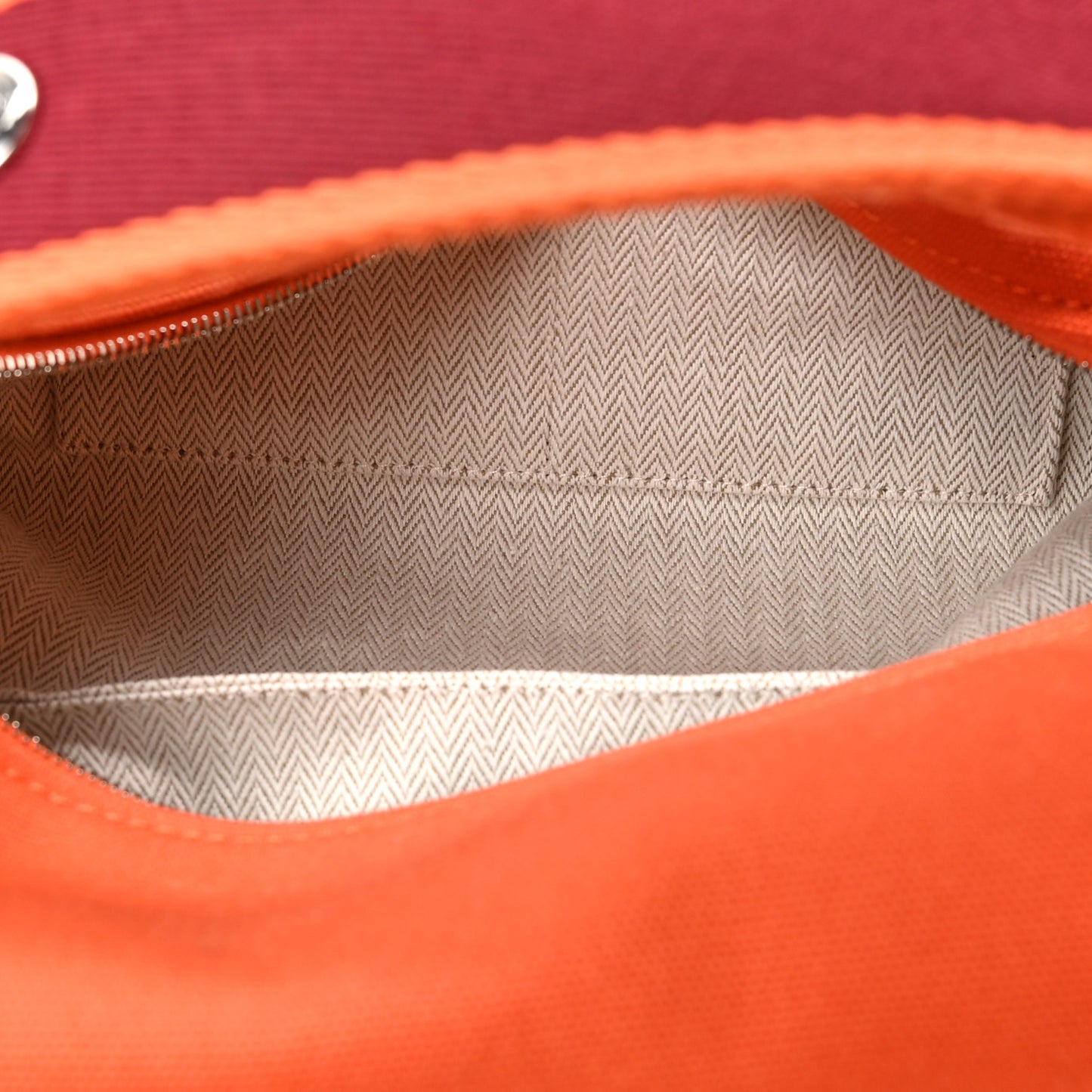 Canvas Small Bride-A-Brac Pouch Orange Burgundy