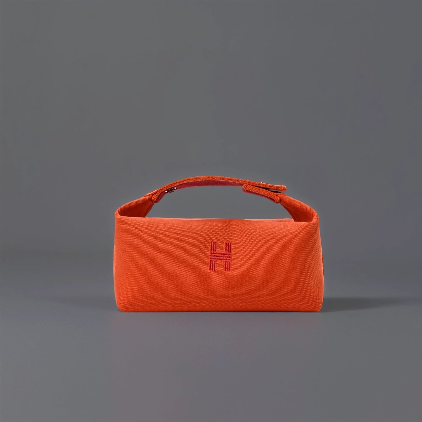 Canvas Small Bride-A-Brac Pouch Orange Burgundy