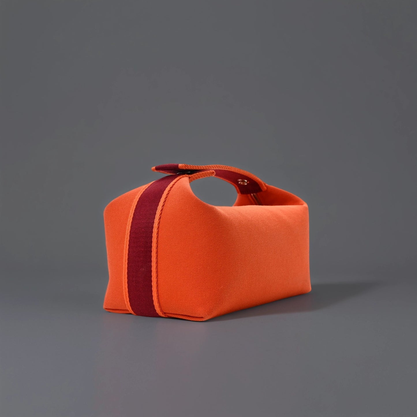 Canvas Small Bride-A-Brac Pouch Orange Burgundy