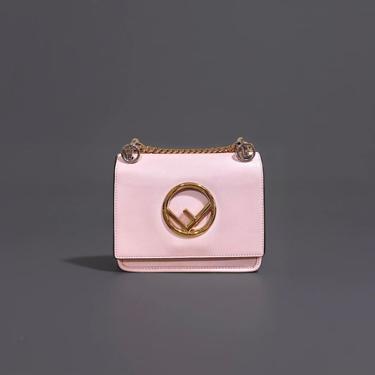 Vitello Century Opaco F is Fendi Kan I Shoulder Bag Baby Pink