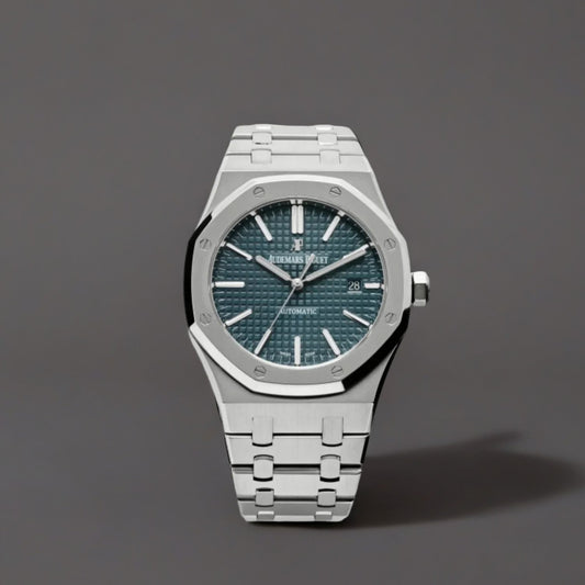 Stainless Steel 41mm Royal Oak Automatic Watch Blue