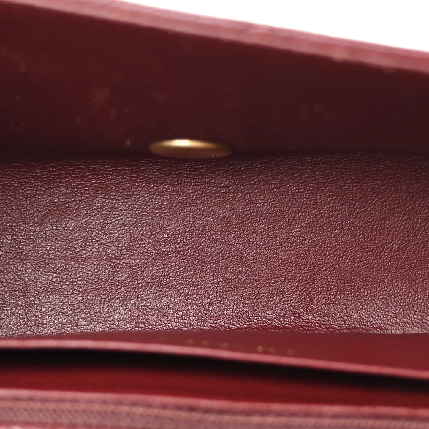 Caviar Quilted Mini Rectangular Flap Dark Red
