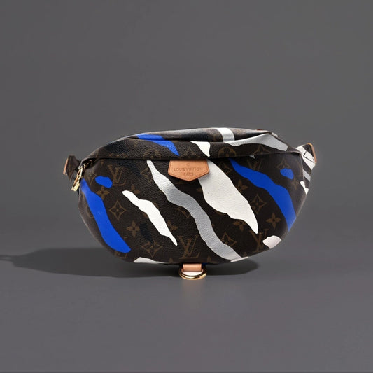x LoL Monogram Bumbag Blue Silver