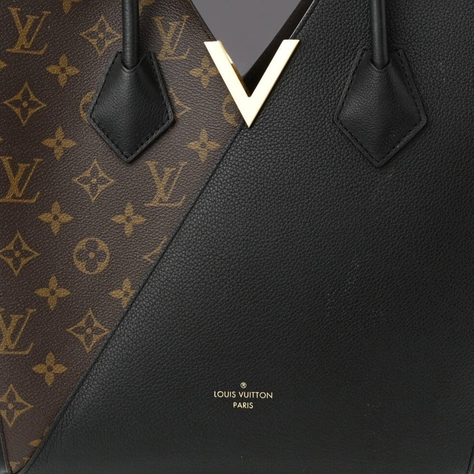 Calfskin Monogram Kimono Tote Black